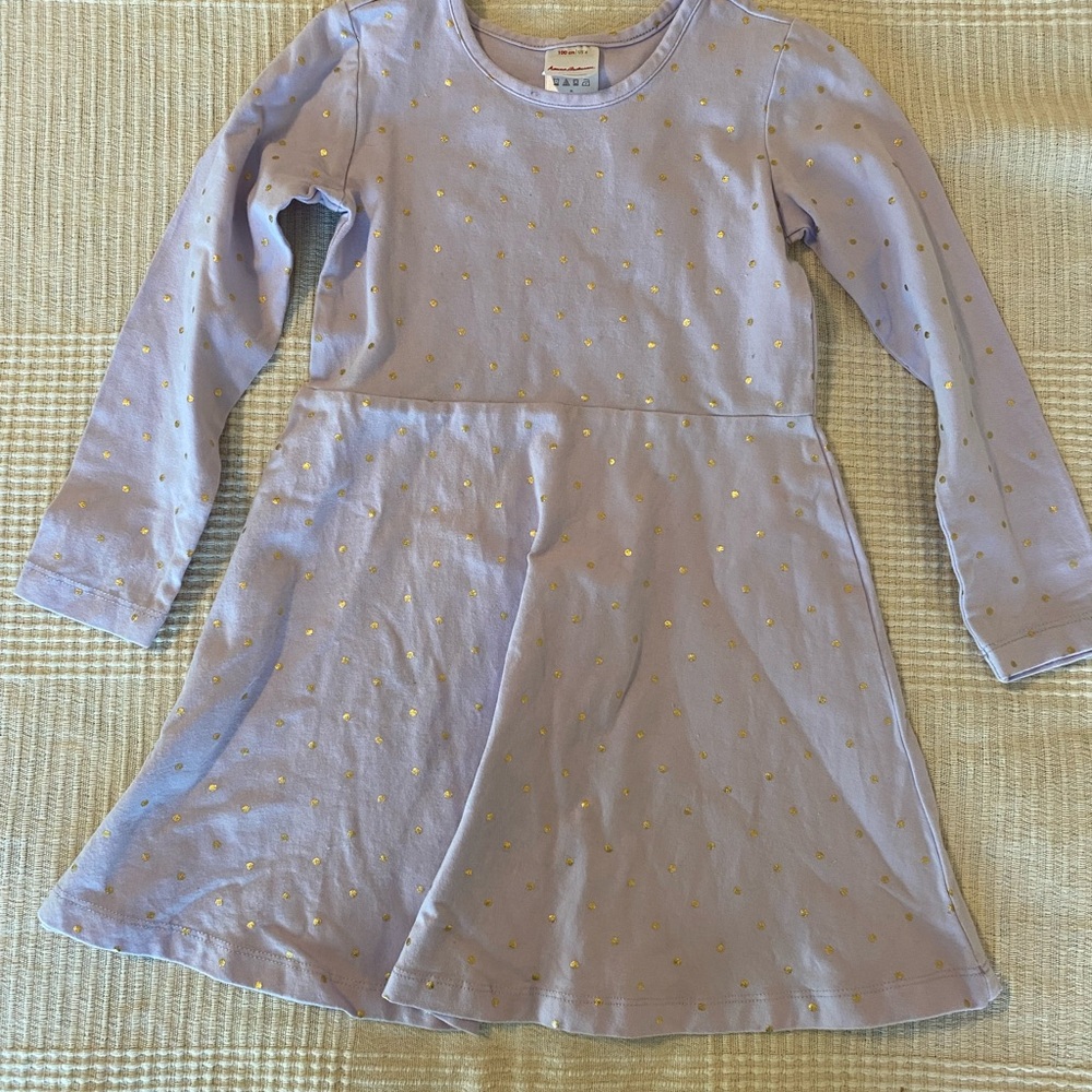 Size 4 - Kids Lavender Dress with Gold Accents